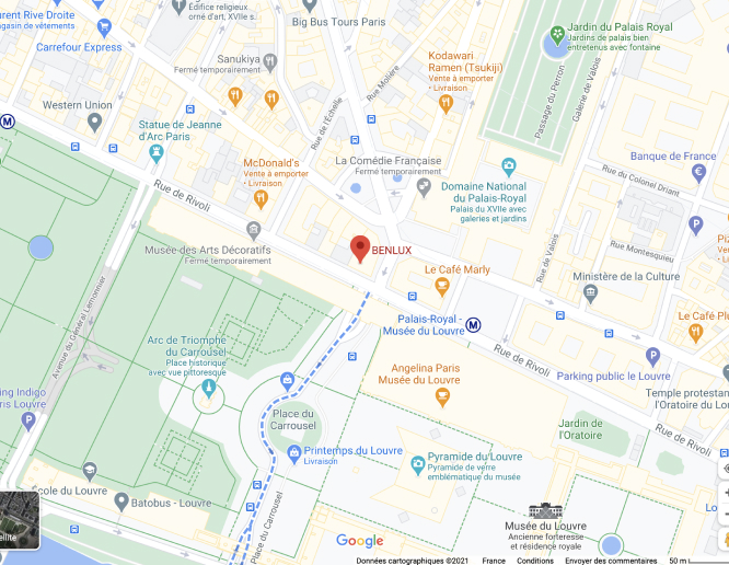 google map BENLUX