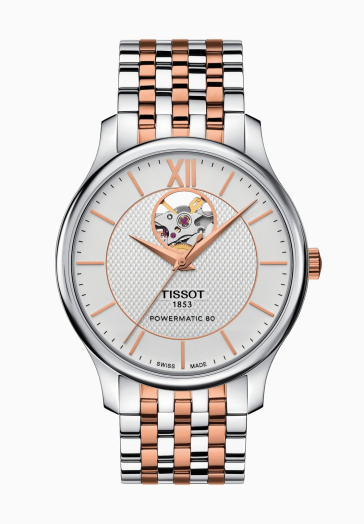 Tradition Powermatic 80 Open Heart Tissot T063.907.22.038.01 pas cher