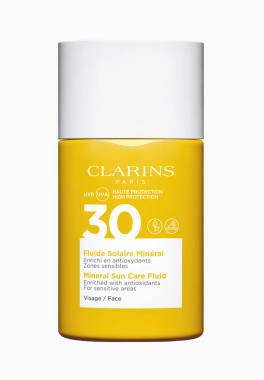 Fluide Solaire Minéral Spf30 Clarins Protection Solaire - Visage pas cher