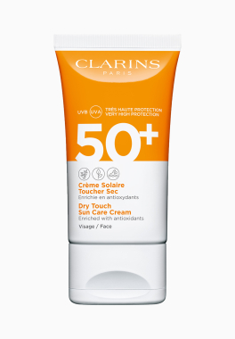 Crème Solaire Toucher Sec Spf50+ Clarins Protection Solaire - Visage pas cher