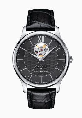 Tradition Powermatic 80 Open Heart Tissot T063.907.16.058.00 pas cher