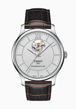 Tradition Powermatic 80 Open Heart Tissot T063.907.16.038.00 pas cher