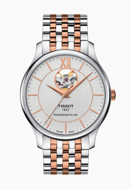 Tradition Powermatic 80 Open Heart Tissot T063.907.22.038.01 pas cher