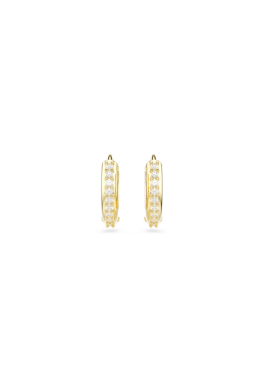 Anneaux d'oreilles Matrix Swarovski Jaune, Métal Doré pas cher