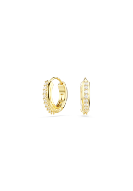 Anneaux d'oreilles Matrix Swarovski Jaune, Métal Doré pas cher