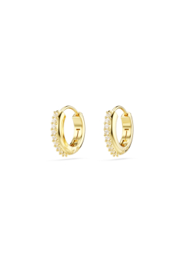 Anneaux d'oreilles Matrix Swarovski Jaune, Métal Doré pas cher