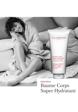 Baume Corps Clarins Super Hydratant au Beurre de Karité pas cher