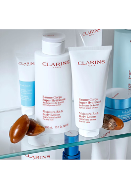 Baume Corps Clarins Super Hydratant au Beurre de Karité pas cher