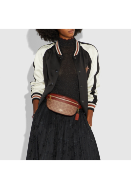 Bethany Coach Sac de ceinture en toile pas cher