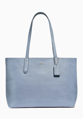 Cabas Central Coach Grand cabas en cuir avec fermeture zip pas cher