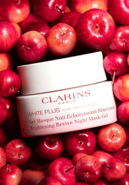White-Plus Clarins Gel-masque nuit éclaircissant rénovateur pas cher