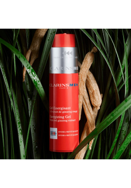 Clarins Men Gel Energisant  Clarins A L'Extrait De Ginseng Rouge pas cher