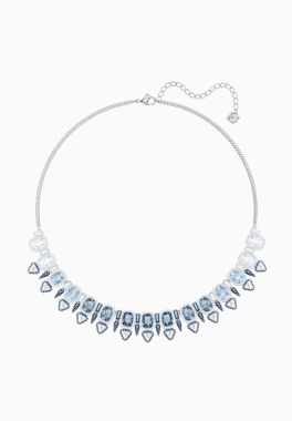 Collier Lake Swarovski Large, Multicolore, Métal Rhodié pas cher