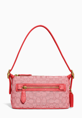 Demi Bag In Signature Jacquard Coach Sac pas cher