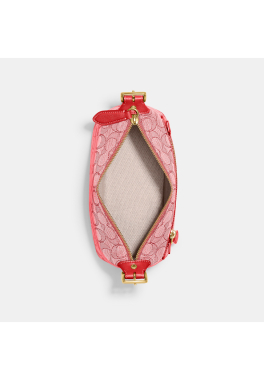 Demi Bag In Signature Jacquard Coach Sac pas cher