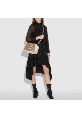 Dreamer en toile Coach Sac fourre-tout en cuir pas cher