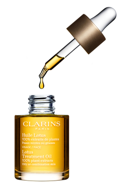 Huile Lotus Clarins Huile Lotus - Peaux mixtes à grasses pas cher