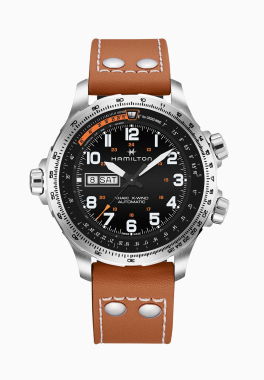Khaki Aviation X-Wind Day Date Auto Hamilton H77755533 pas cher