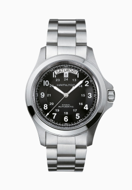 Khaki Field King Auto Hamilton H64455133 pas cher