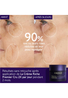 La Crème Riche Anti-Âge Global Caudalie Premier Cru  pas cher