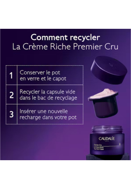 La Crème Riche Anti-Âge Global Caudalie Premier Cru  pas cher