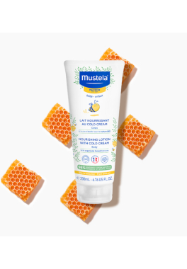 Lait nourrissant au Cold Cream à la cire d'abeille BIO                 Mustela Lait pour le corps pas cher