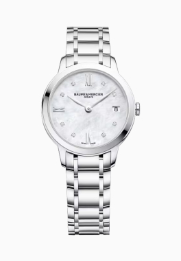 Classima 10326 Baume & Mercier Montre à quartz sertie de diamants pas cher