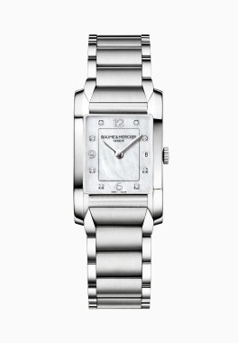 Hampton 10050 Baume & Mercier Montre à quartz sertie de diamants pas cher