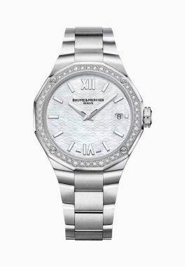 Riviera 10662 Baume & Mercier Montre à quartz sertie de diamants pas cher
