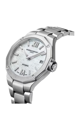 Riviera 10729 Baume & Mercier Montre à quartz sertie de diamants pas cher