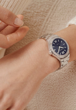 Riviera 10765 Baume & Mercier Montre à quartz sertie de diamants pas cher