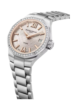 Riviera 10796 Baume & Mercier Montre à quartz sertie de diamants pas cher