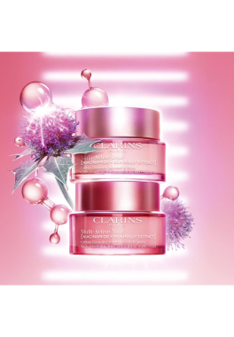 Multi-Active Jour Clarins Crème lissante, booster d'éclat pas cher