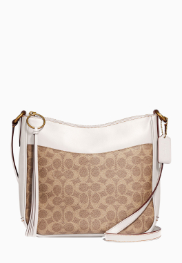 Sac Cc Sig Chaise Coach Sac à main en cuir avec bandouillère pas cher