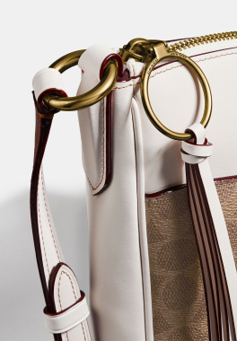Sac Cc Sig Chaise Coach Sac à main en cuir avec bandouillère pas cher