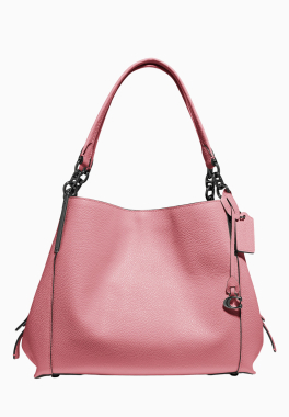 Sac Dalton 28 Coach Grand sac à bandouilère en cuir galet poli pas cher