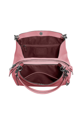 Sac Dalton 28 Coach Grand sac à bandouilère en cuir galet poli pas cher