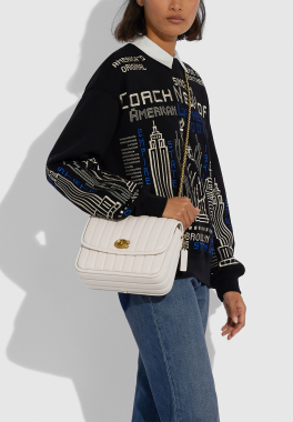 Sac Madison Coach Sac épaule avec sangle en chaînes convertibles en poignées pas cher