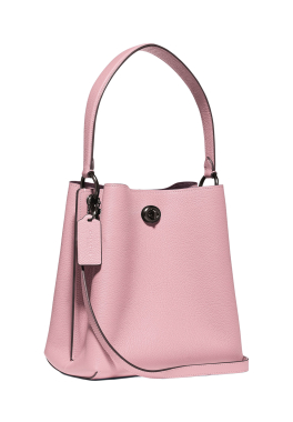 Sac seau Charlie 21 Coach Sac seau bandouillère amovible en cuir pas cher