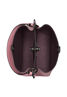 Sac seau Charlie 21 Coach Sac seau bandouillère amovible en cuir pas cher