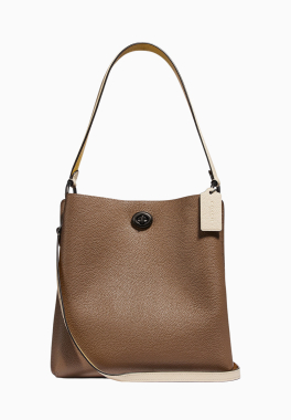 Sac seau Colorblock Charlie Coach Sac seau en cuir pas cher