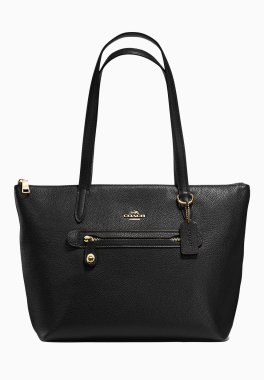 Sac Taylor Tote Coach Sac à main en cuir porté épaule avec anses larges pas cher
