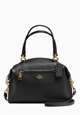 Sacoche Prairie Coach Sac en cuir galet poli avec bandoulière pas cher