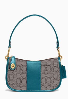 Swinger en Signature Jacquard Coach Sac à bandoulière pas cher