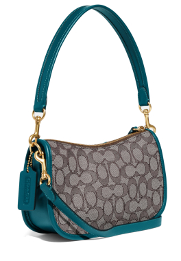 Swinger en Signature Jacquard Coach Sac à bandoulière pas cher
