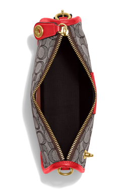 Swinger en Signature Jacquard  Coach Sac à bandoulière court pas cher