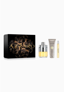 Wanted Azzaro Coffret Eau de Toilette + Shampooing cheveux et corps + Format voyage pas cher