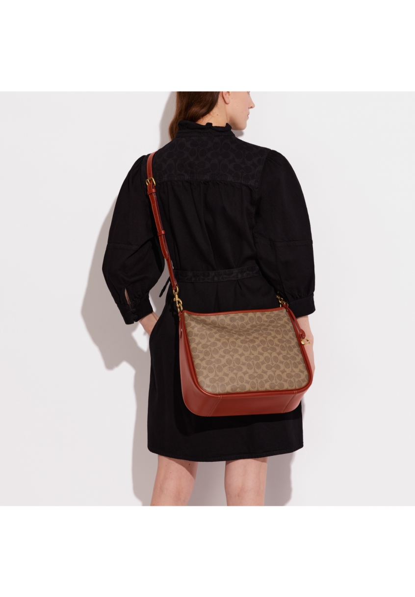 Cary en toile Signature Coach Sac à bandoulière pas cher