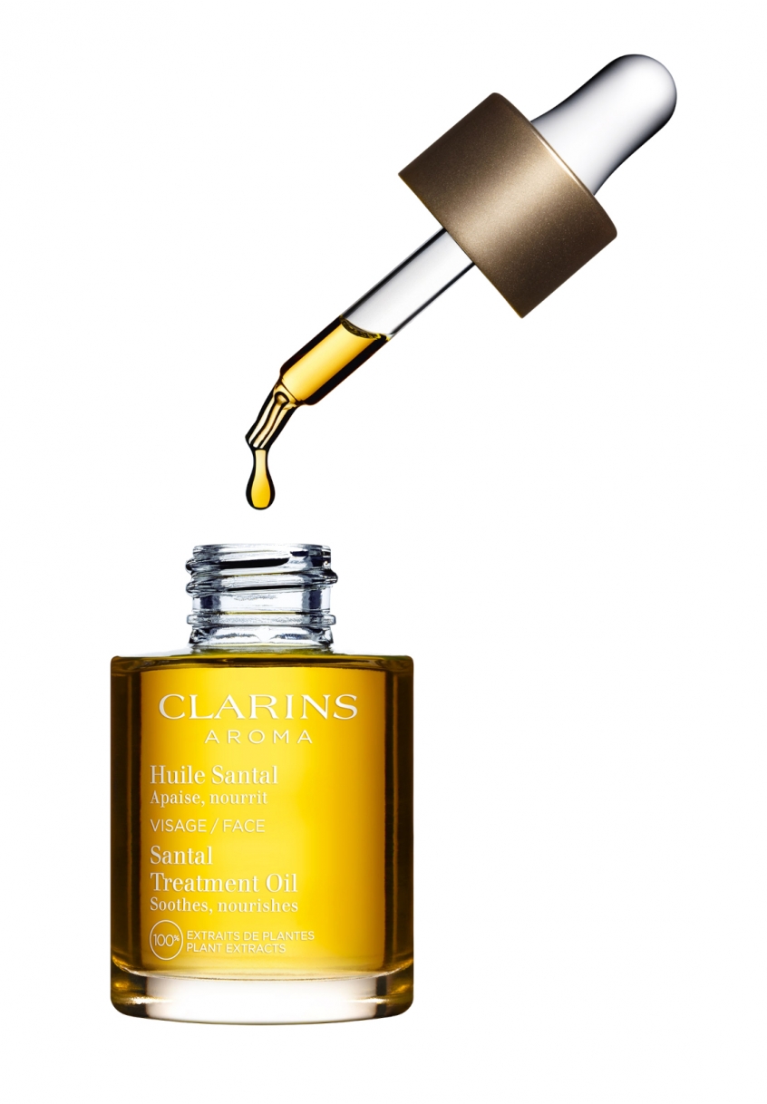 Huile Santal Clarins Peaux Sèches Ou Rosées pas cher