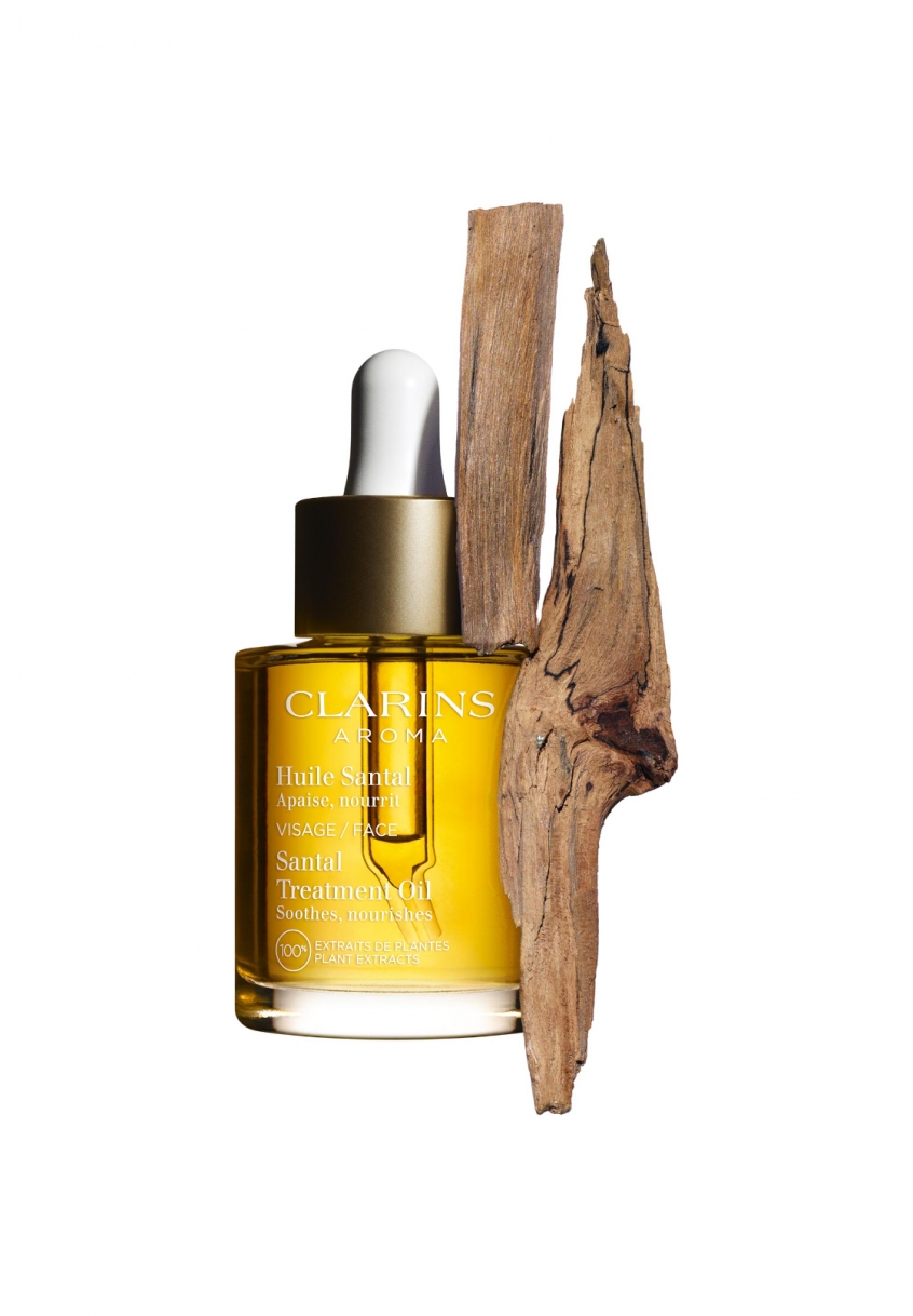 Huile Santal Clarins Peaux Sèches Ou Rosées pas cher